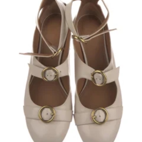 Chloe Leather Mary Jane tiered Flats - Picture 3 of 10
